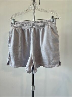 The North Face Women's Light Gray Fleece Athletic Shorts
